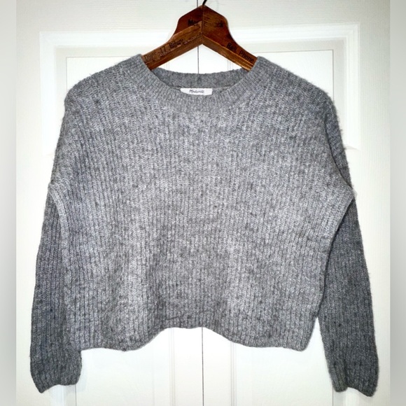 Madewell Alpaca-Blend Cropped Sweater – Women’s XS. EUC - Picture 1 of 10